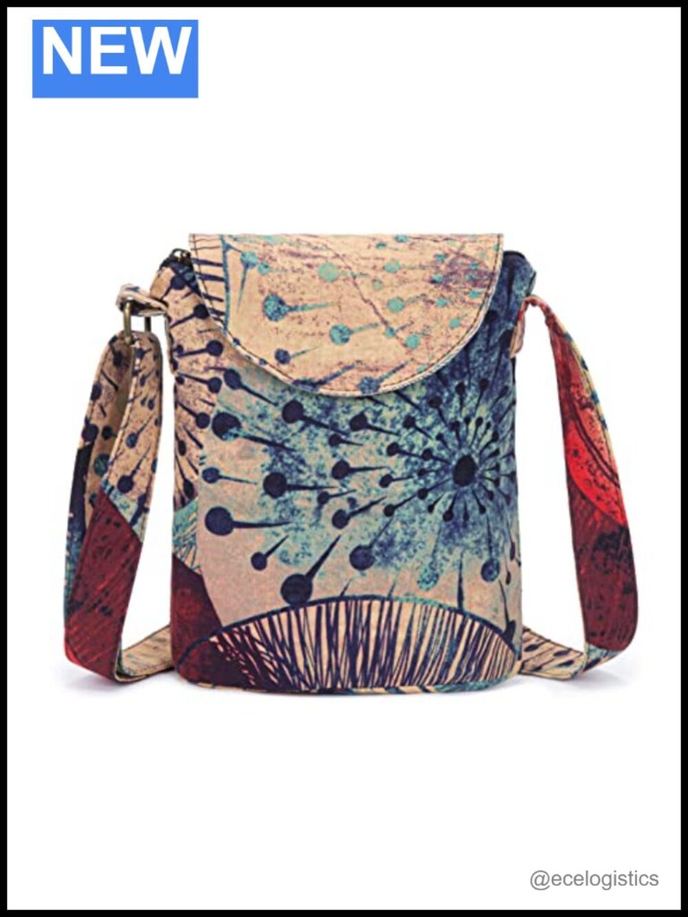 Small Canvas Shoulder Bag Hippie Boho Crossbody Handbag